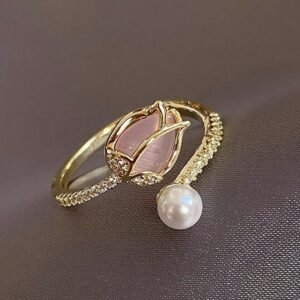 Faux Pearl Decor Ring