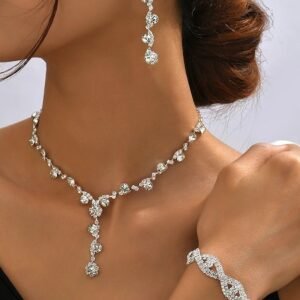 Elegant Rhinestone Jewelry Set